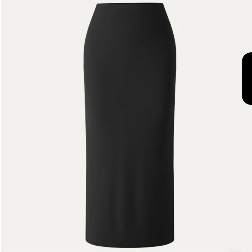 NWT OGL Eco-SkinKiss® Effortless Column Maxi Skirt - Black XS - Picture 6 of 6